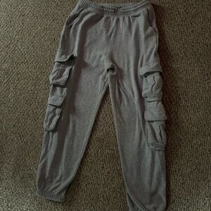 Aeropostale Kids Gray Cargo Joggers